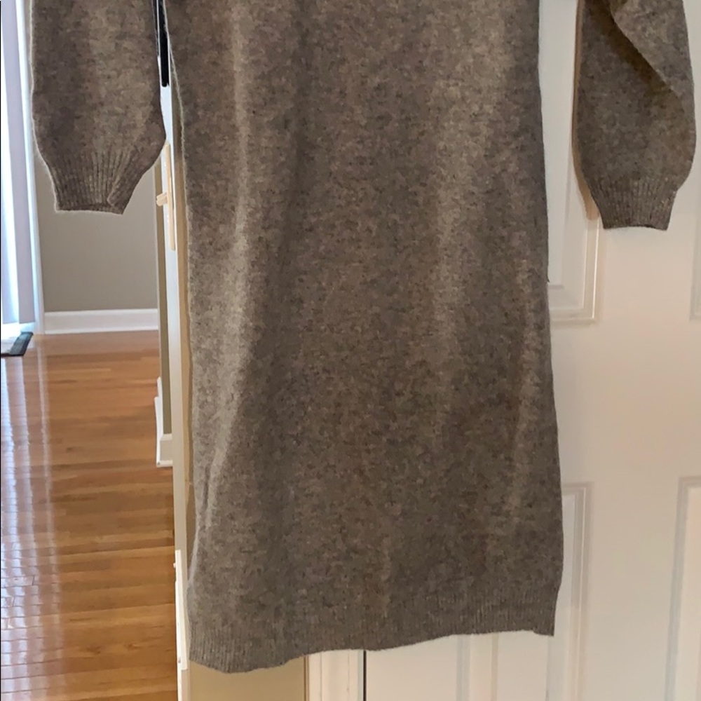 *Feature* Sophisticated, Classy D. D. Sloane Gray Lambswool Angora Sweater Dress - Picture 2 of 7